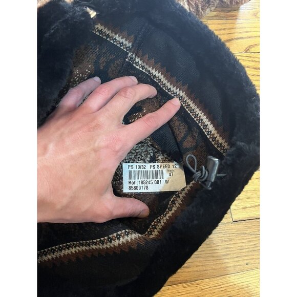 Awesome 90s Mazmania Fleece XS Moose Crossing Brown White(Fits a bit Larger) - Picture 10 of 14